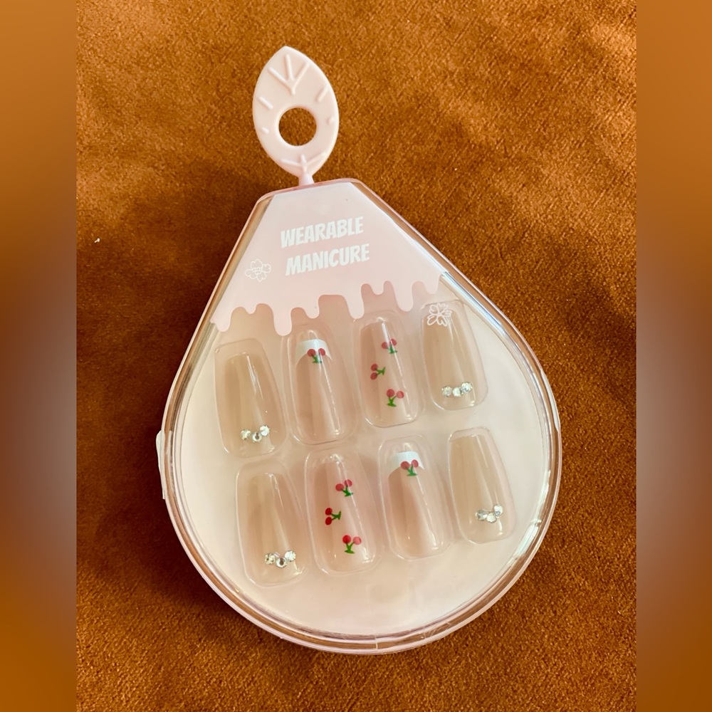 💖 [kiokii and …] Press-On Nails – 🍒Cherry Design